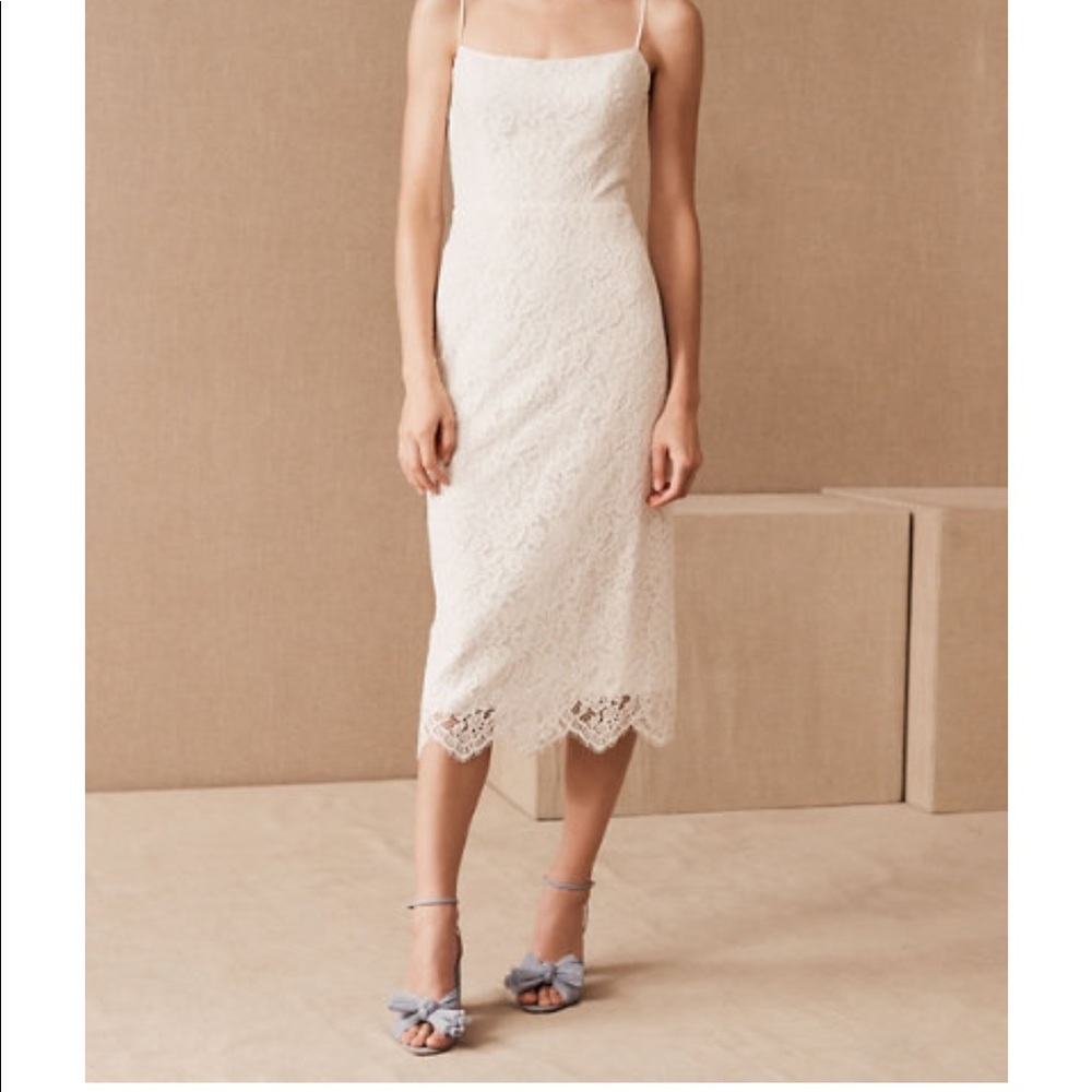 JENNY YOO BHLDN MIDI LACE DRESS